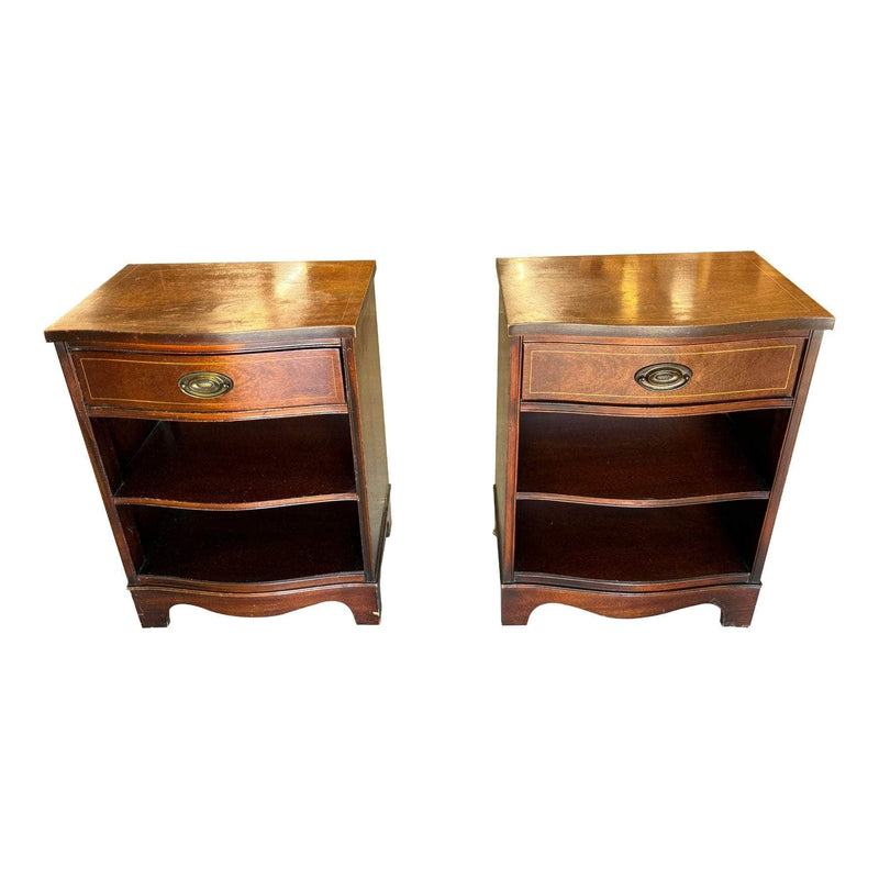 Cabinets & Storage Pair of Hepplewhite Nightstands The Resplendent Crow