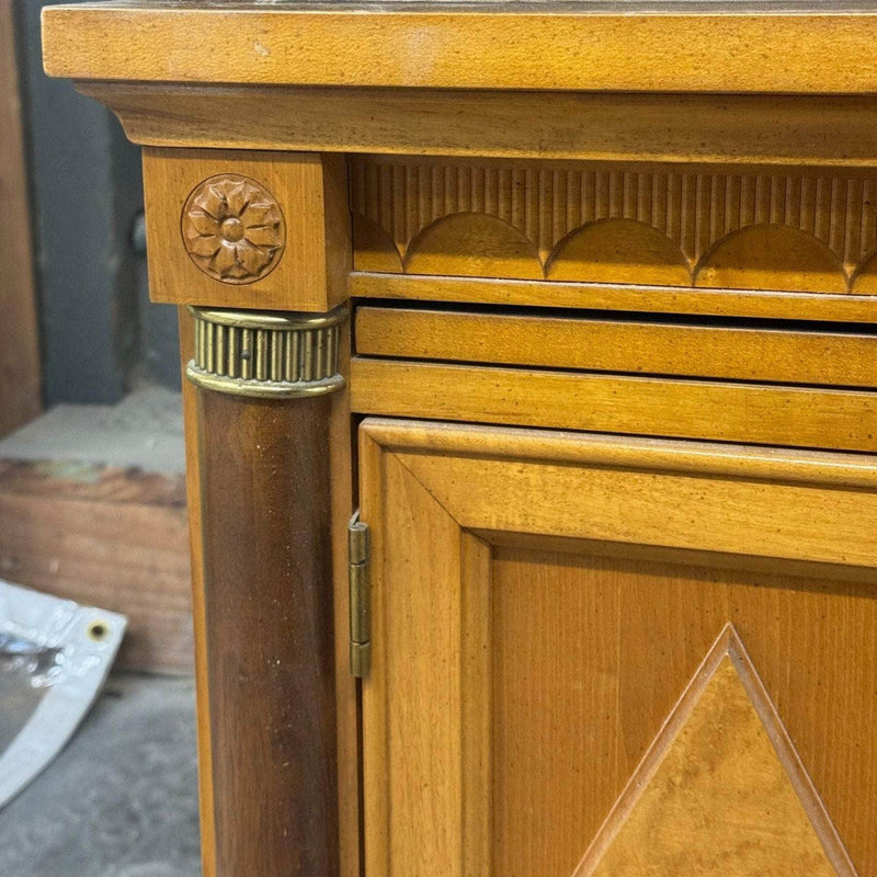 Cabinets & Storage Pair of Vintage Italian Provincial Nightstands - Custom Lacquered The Resplendent Crow