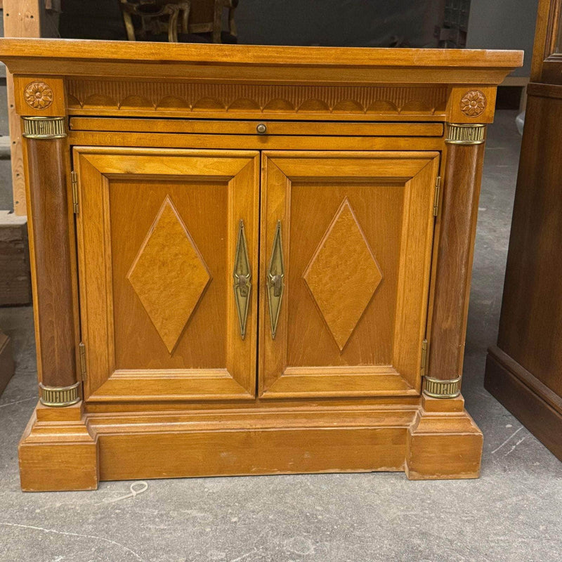 Cabinets & Storage Pair of Vintage Italian Provincial Nightstands - Custom Lacquered The Resplendent Crow