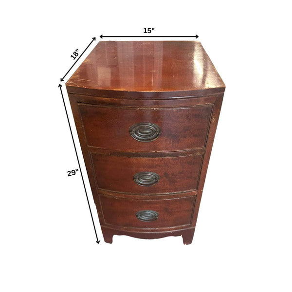 Cabinets & Storage Pair of Vintage Nightstands - Custom Lacquered The Resplendent Crow