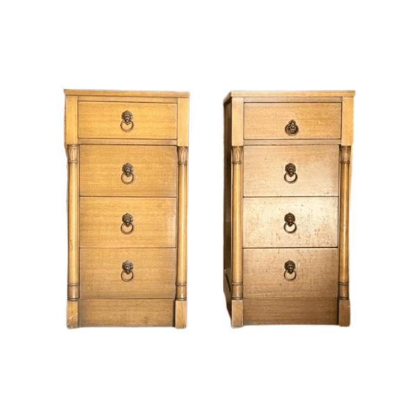 Cabinets & Storage Rway Vintage Nightstands - Custom Lacquered The Resplendent Crow