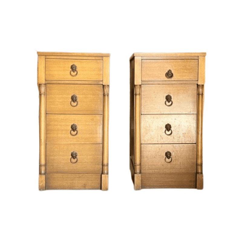 Cabinets & Storage Rway Vintage Nightstands - Custom Lacquered The Resplendent Crow