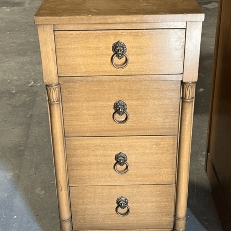 Cabinets & Storage Rway Vintage Nightstands - Custom Lacquered The Resplendent Crow