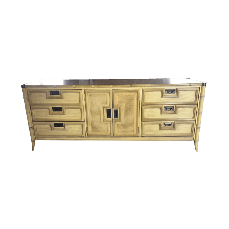 Cabinets & Storage Stanley Faux Bamboo Credenza - Custom Lacquered The Resplendent Home
