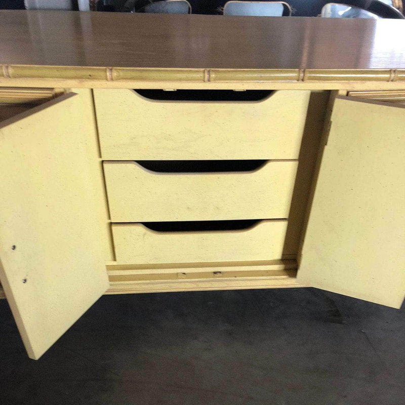 Cabinets & Storage Stanley Faux Bamboo Credenza - Lacquered The Resplendent Crow