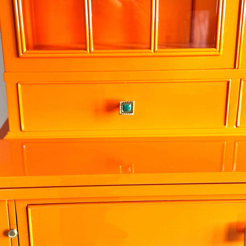 Cabinets & Storage Traditional Orange Hutch - Ready To Ship The Resplendent Home