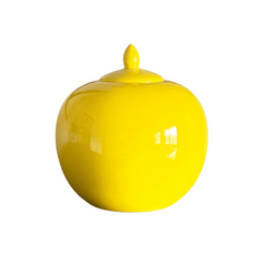 Chartreuse Lidded Urn
