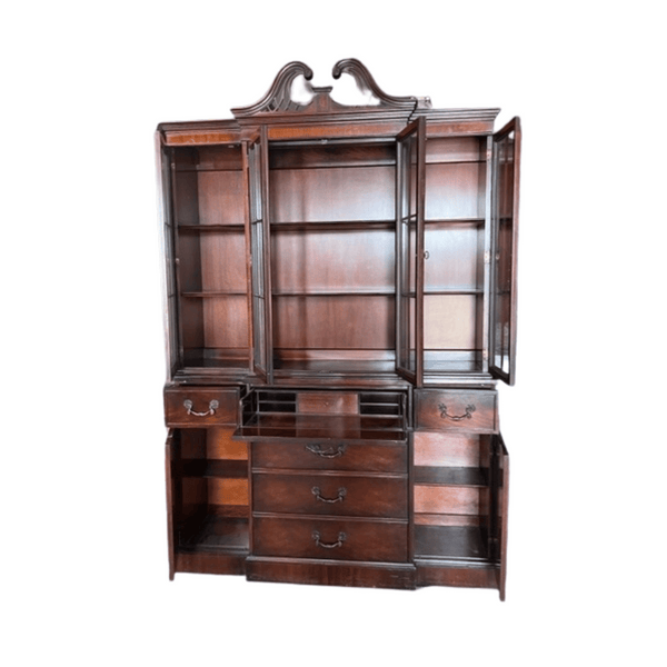 China Cabinets & Hutches Breakfront China Cabinet - Custom Lacquered The Resplendent Home
