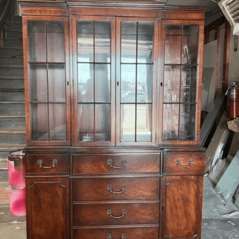 Breakfront China Cabinet Lacquered