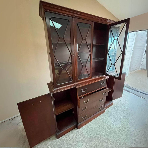 China Cabinets & Hutches China Cabinet - Custom Lacquered The Resplendent Crow