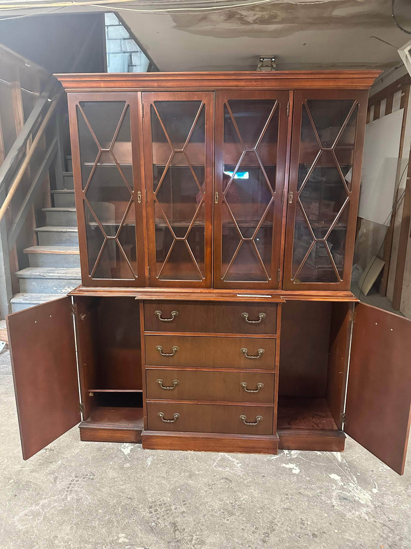 China Cabinets & Hutches China Cabinet - Custom Lacquered The Resplendent Crow