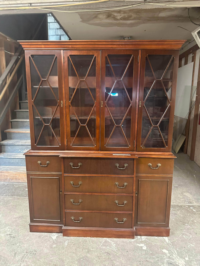 China Cabinets & Hutches China Cabinet - Custom Lacquered The Resplendent Crow