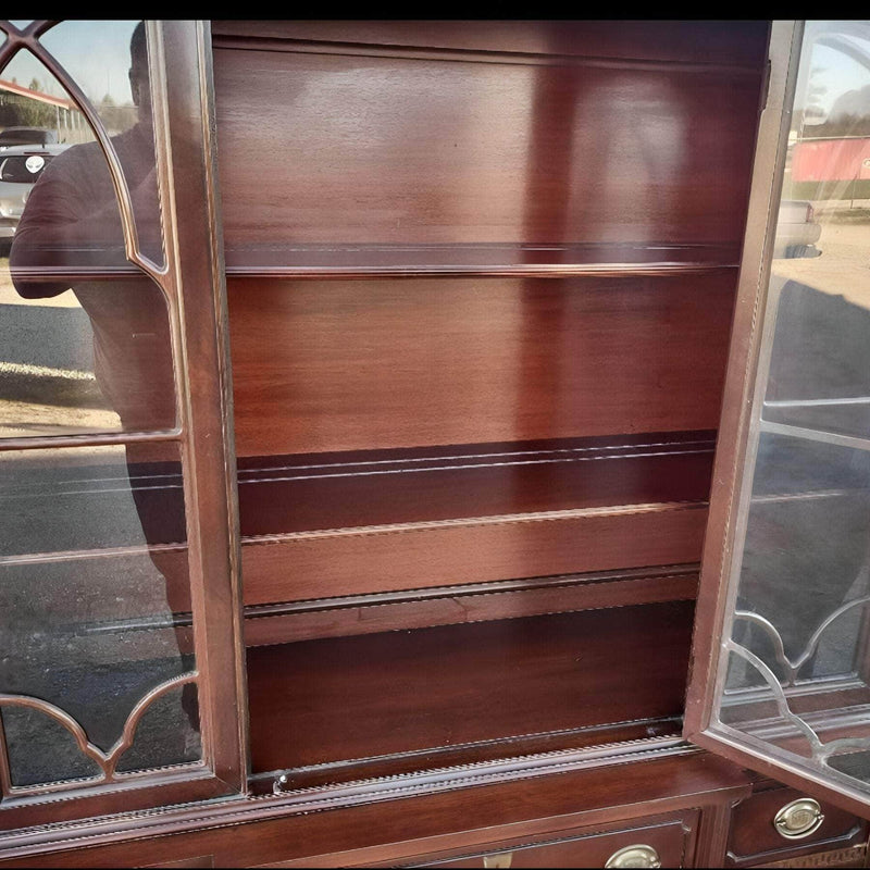 China Cabinets & Hutches Mahogany China Cabinet - Custom Lacquered The Resplendent Crow