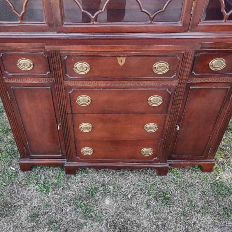 China Cabinets & Hutches Mahogany China Cabinet - Custom Lacquered The Resplendent Crow