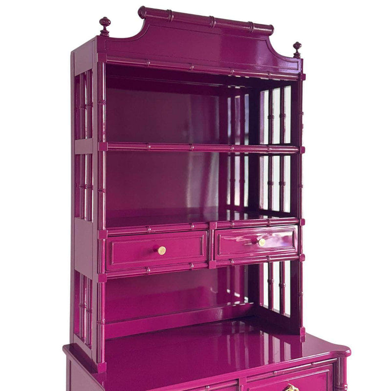 China Cabinets & Hutches Shangrila Hutch in Ruby - Ready To Ship The Resplendent Crow