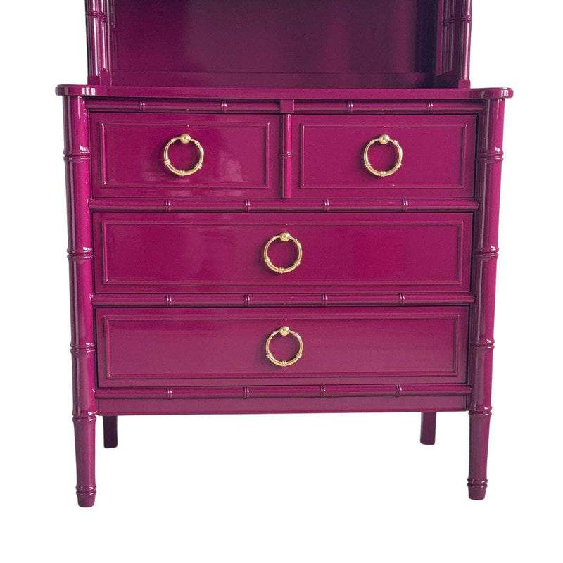 China Cabinets & Hutches Shangrila Hutch in Ruby - Ready To Ship The Resplendent Crow