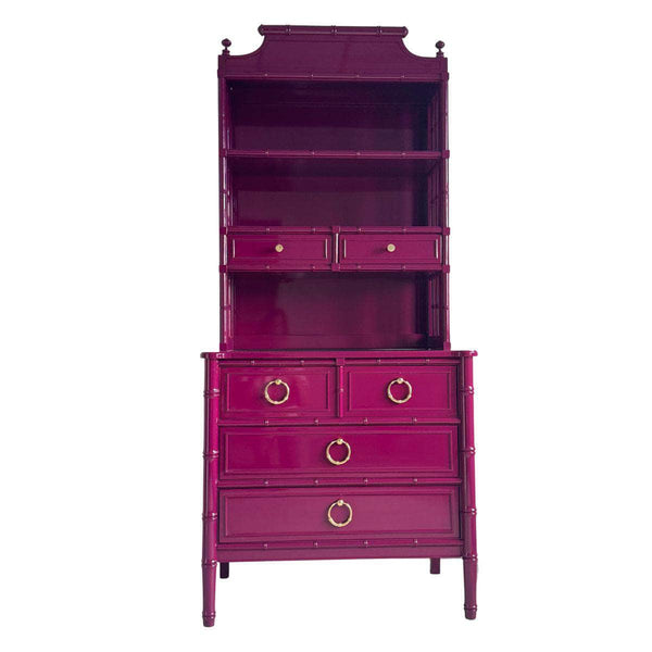 China Cabinets & Hutches Shangrila Hutch in Ruby - Ready To Ship The Resplendent Crow
