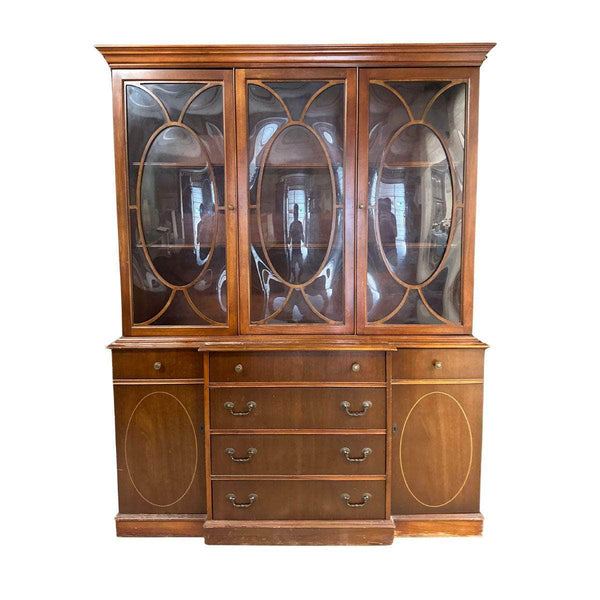 China Cabinets & Hutches Traditional China Cabinet - Custom Lacquered The Resplendent Crow