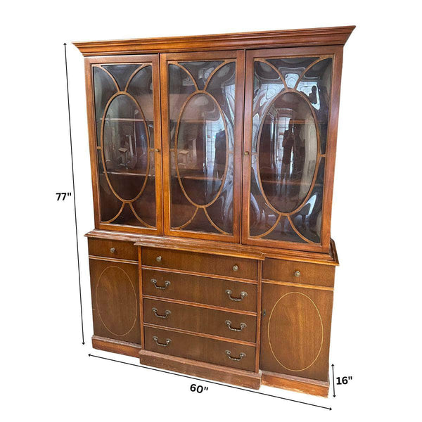 China Cabinets & Hutches Traditional China Cabinet - Custom Lacquered The Resplendent Crow