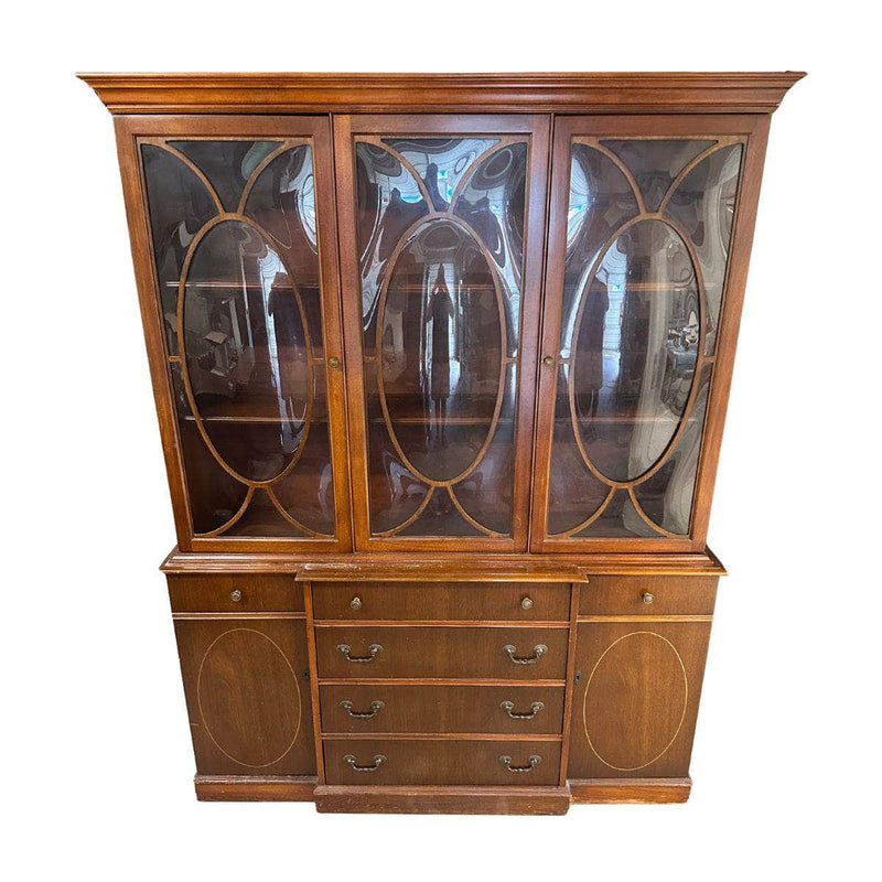 China Cabinets & Hutches Traditional China Cabinet - Custom Lacquered The Resplendent Crow