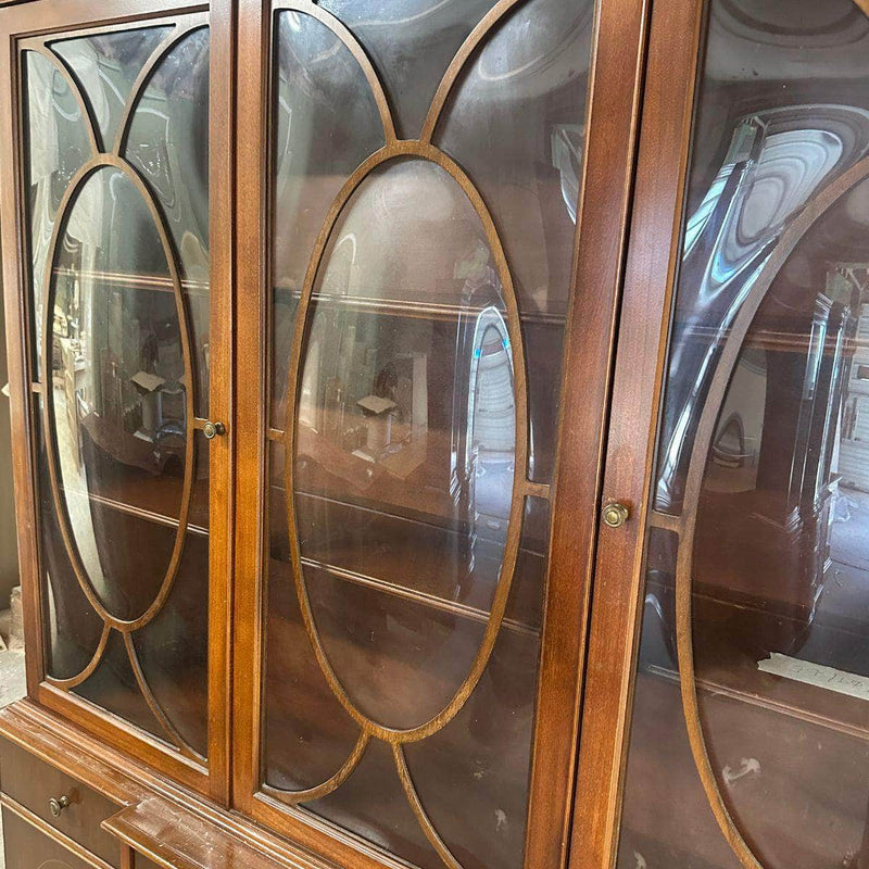China Cabinets & Hutches Traditional China Cabinet - Custom Lacquered The Resplendent Crow