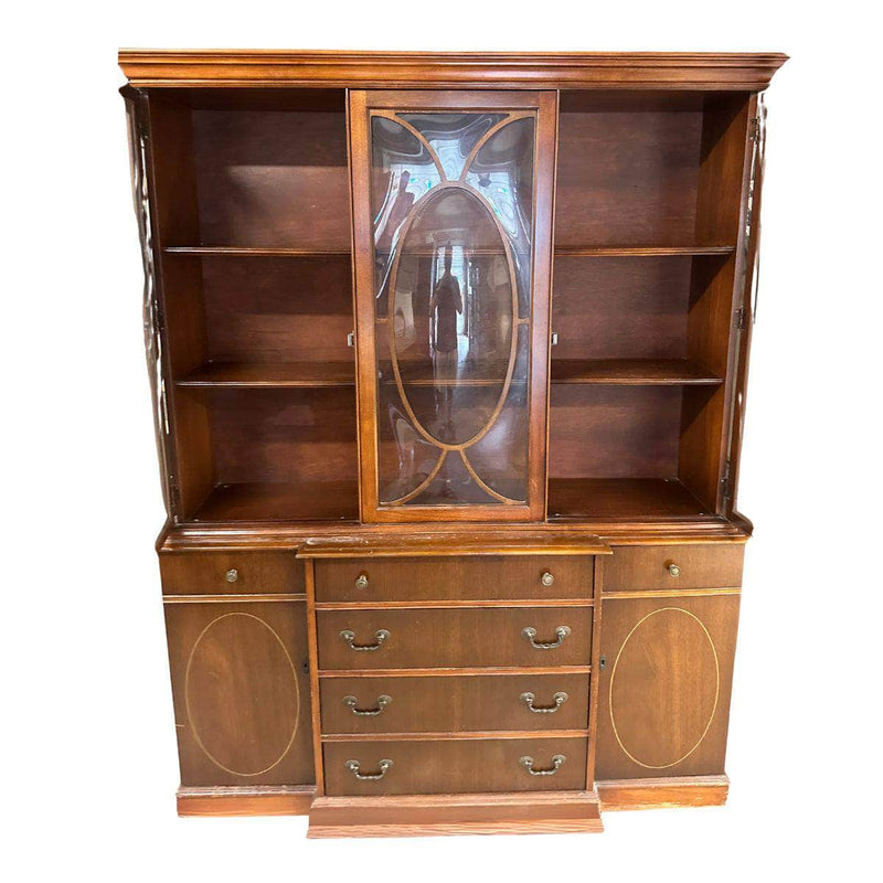 China Cabinets & Hutches Traditional China Cabinet - Custom Lacquered The Resplendent Crow