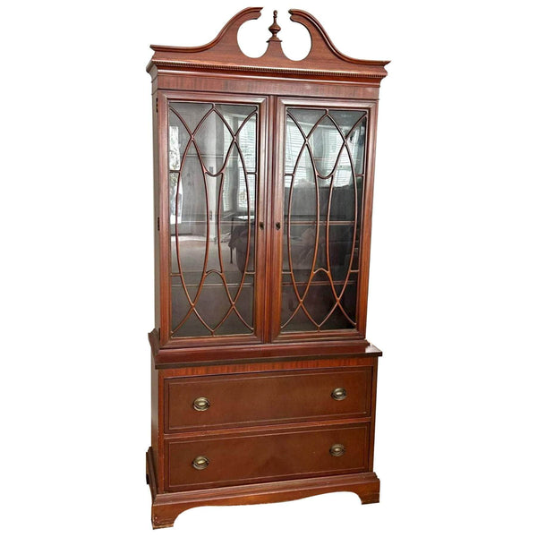 China Cabinets & Hutches Traditional China Cabinet - Custom Lacquered The Resplendent Crow