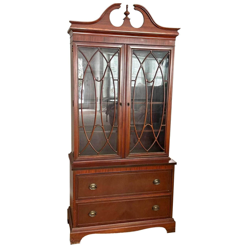 China Cabinets & Hutches Traditional China Cabinet - Custom Lacquered The Resplendent Crow