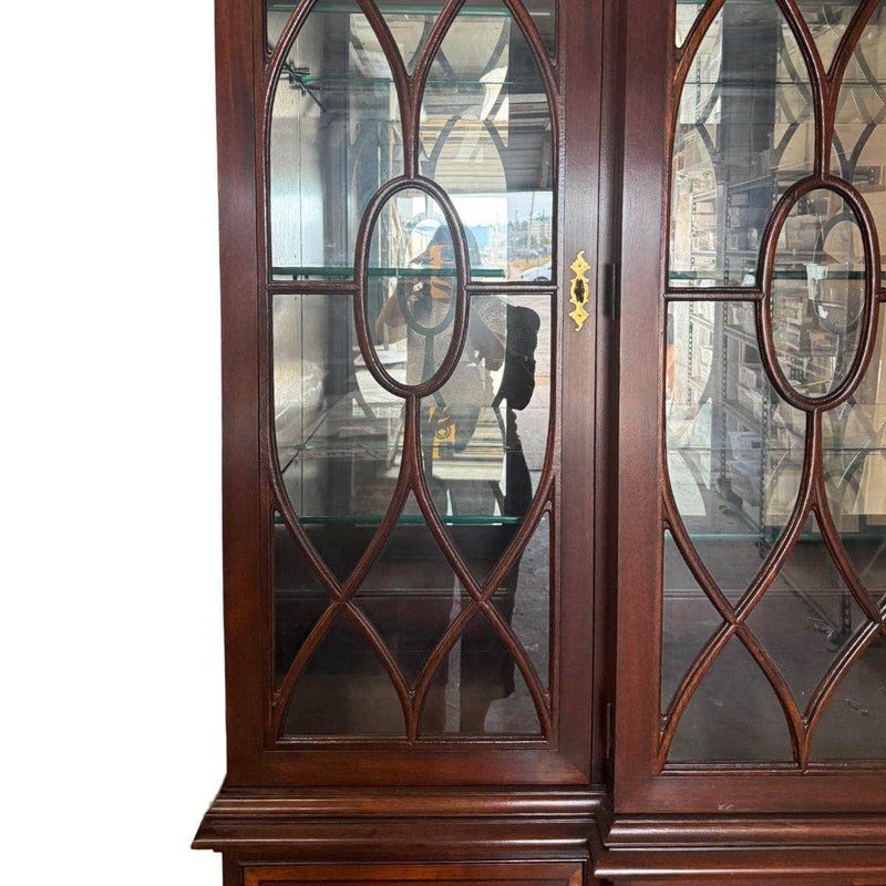 China Cabinets & Hutches Vintage Pennsylvania House Breakfront China Cabinet - Custom Lacquered The Resplendent Crow