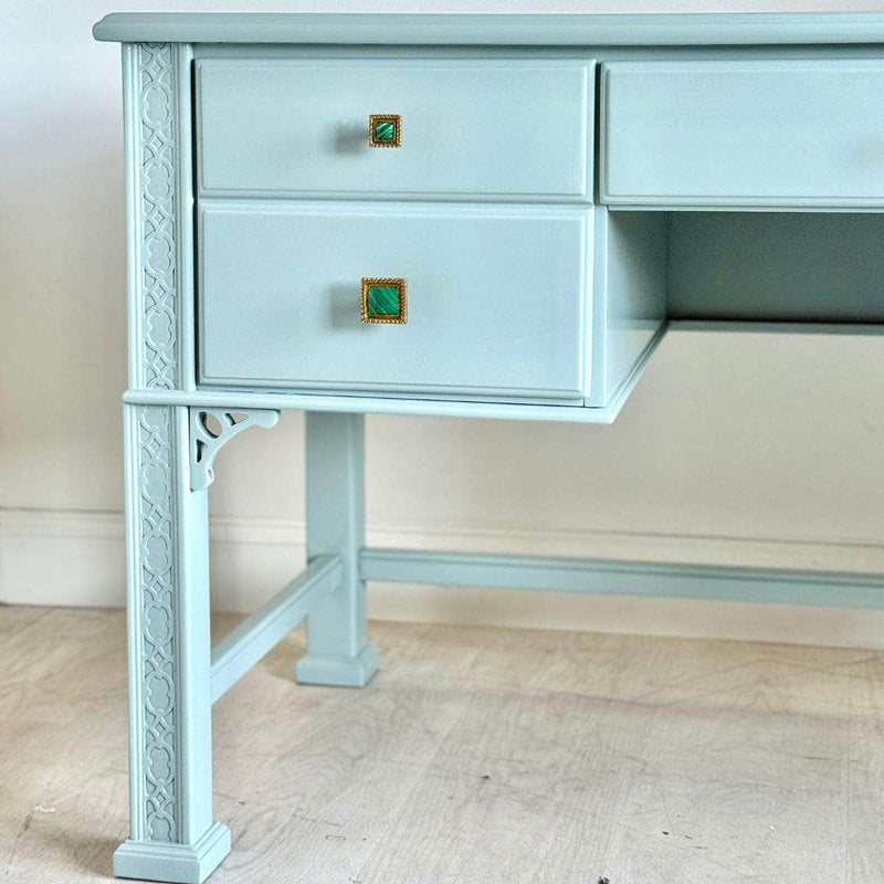 Desk Executive Desk with Fretwork - Ready To Ship The Resplendent Crow