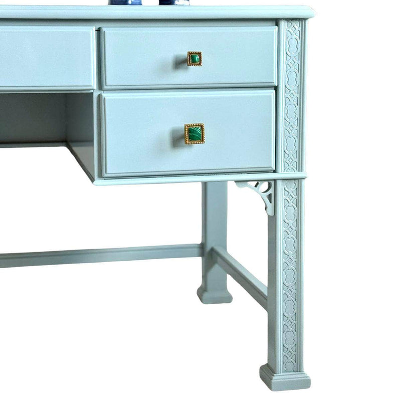 Desk Executive Desk with Fretwork - Ready To Ship The Resplendent Crow