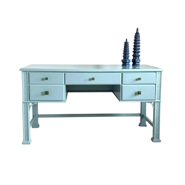 Desk Executive Desk with Fretwork - Ready To Ship The Resplendent Crow