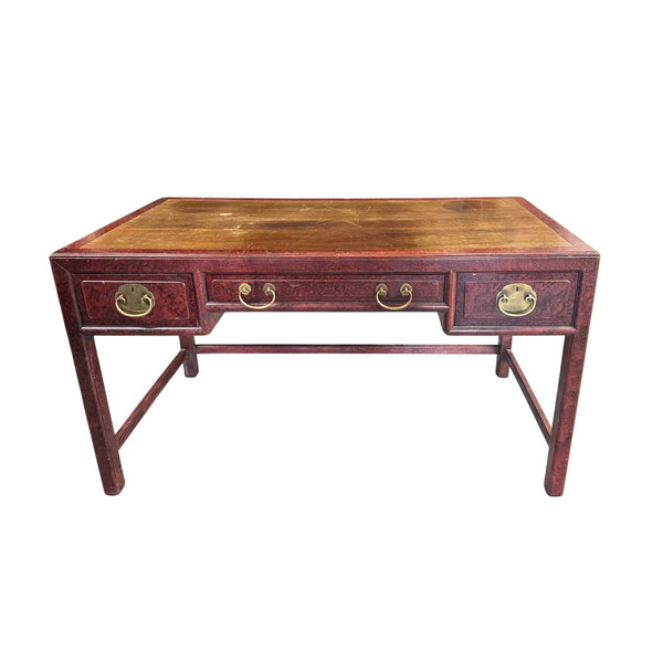 Desk Henredon Chinoiserie Desk - Custom Lacquered The Resplendent Crow