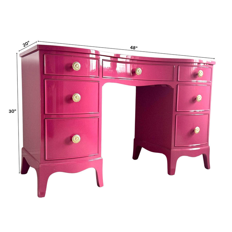 Desk Hot Pink Desk - Ready To Ship The Resplendent Crow