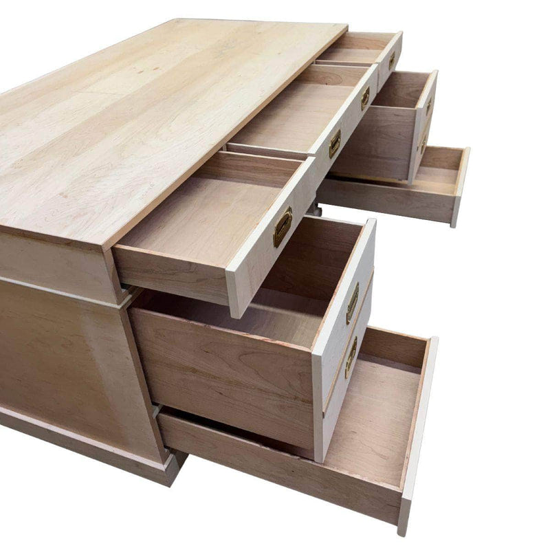 Desks Executive Campaign Desk - Lacquered The Resplendent Crow