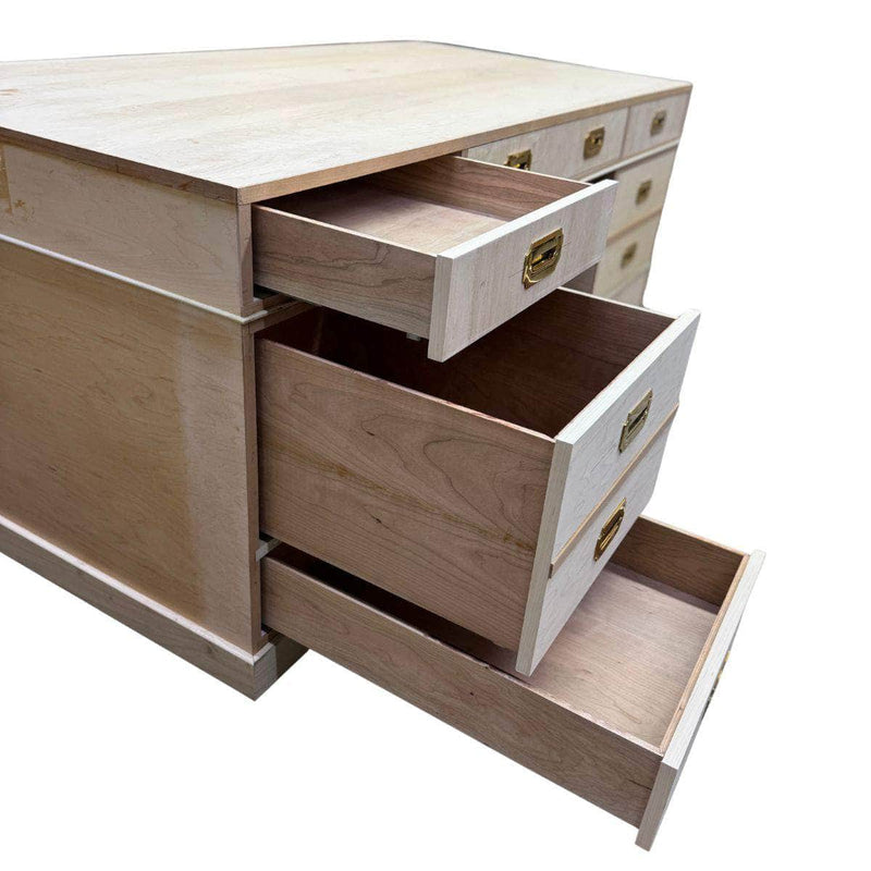 Desks Executive Campaign Desk - Lacquered The Resplendent Crow