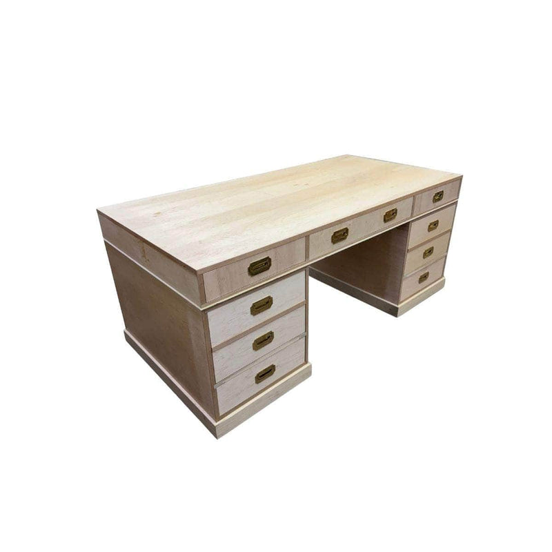 Desks Executive Campaign Desk - Lacquered The Resplendent Crow