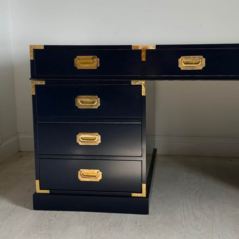 Desks Executive Campaign Desk - Lacquered The Resplendent Crow