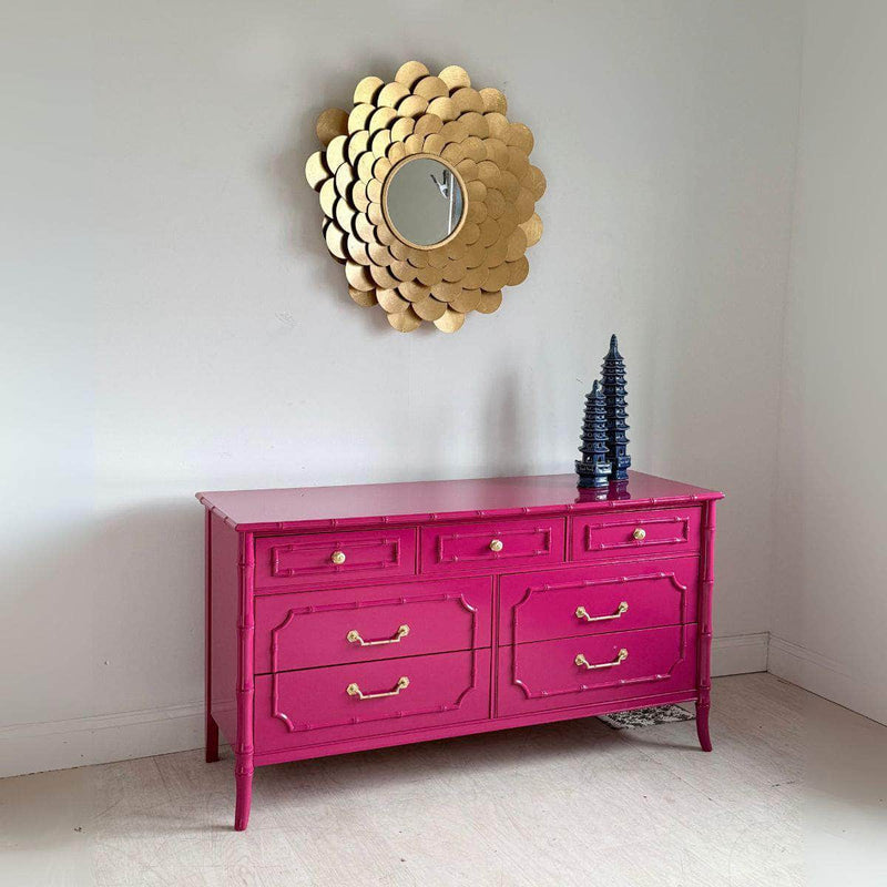 Dixie Full Bamboo 7-Drawer Dresser in Dynamo - Ready To Ship The Resplendent Crow