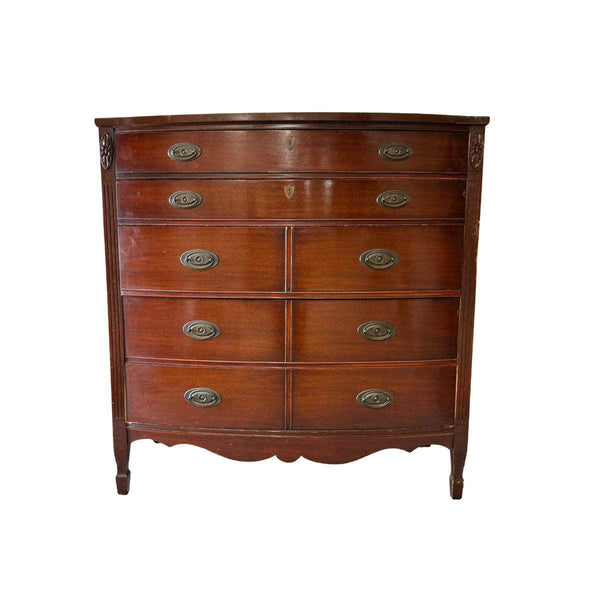 Dressers 5-Drawer Tallboy - Custom Lacquered The Resplendent Crow