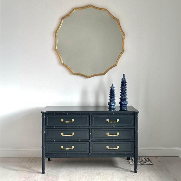 Dressers Bali Hai Faux bamboo dresser in Railings - Ready to ship The Resplendent Crow