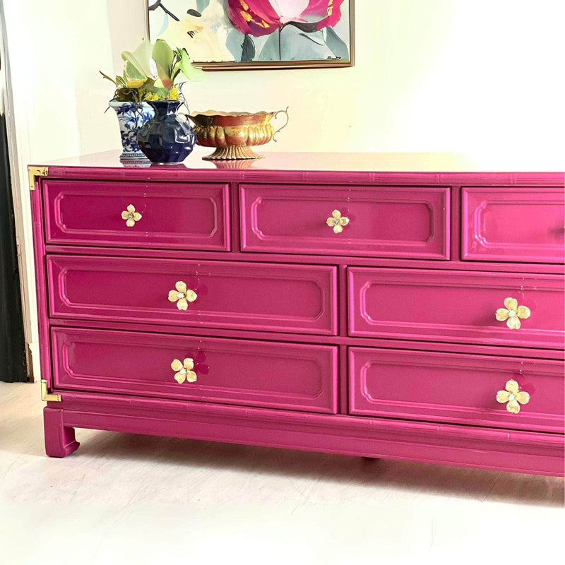 Dressers Chinoiserie Dresser in Ruby - Ready To Ship The Resplendent Crow