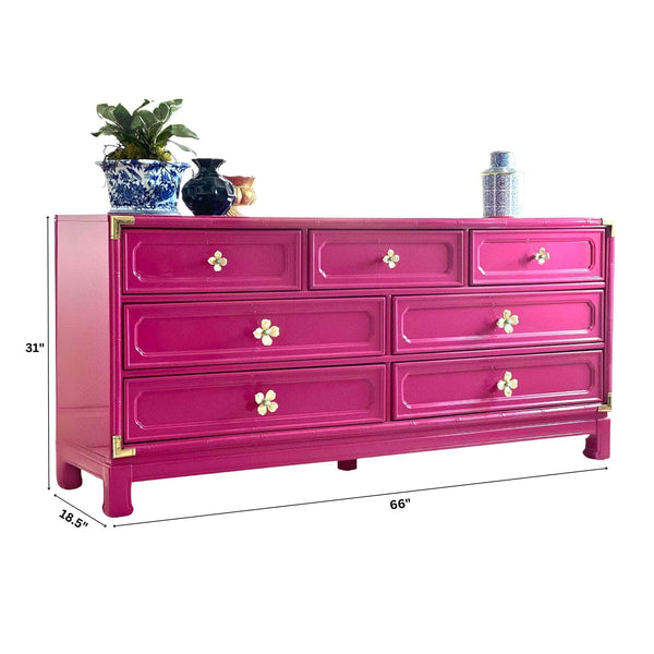 Dressers Chinoiserie Dresser in Ruby - Ready To Ship The Resplendent Crow