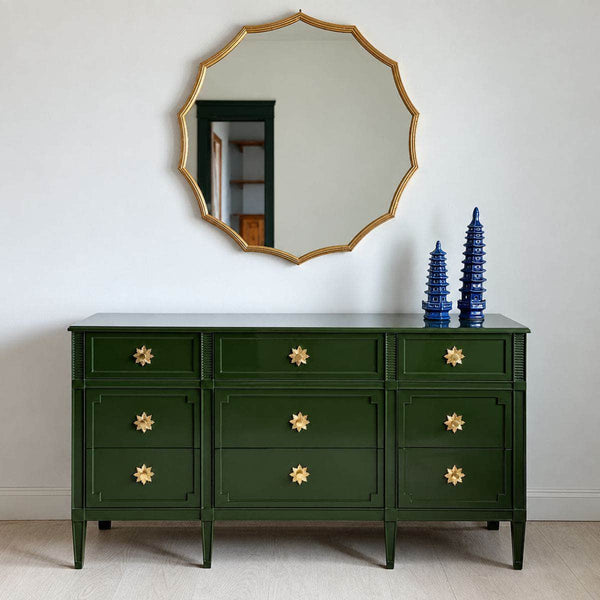 Emily Traditional Dresser in Olive Green