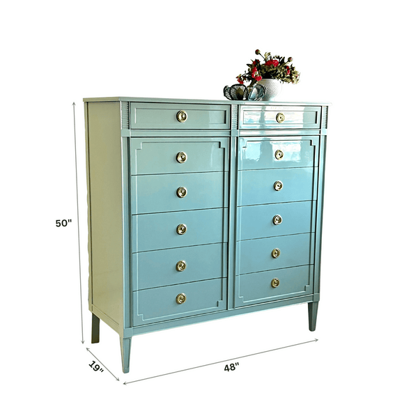 Dressers Emily Traditional Tallboy- Custom Lacquered The Resplendent Home