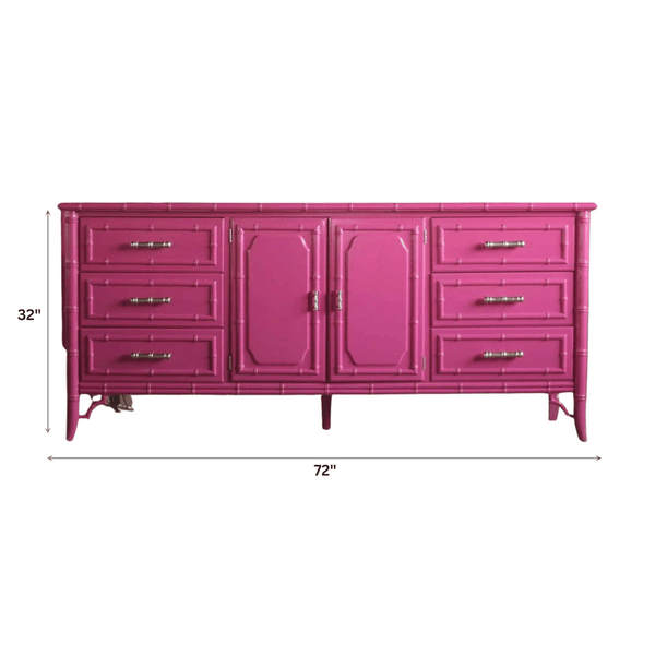 Dressers Faux Bamboo Dresser/Credenza - Custom Lacquered The Resplendent Home