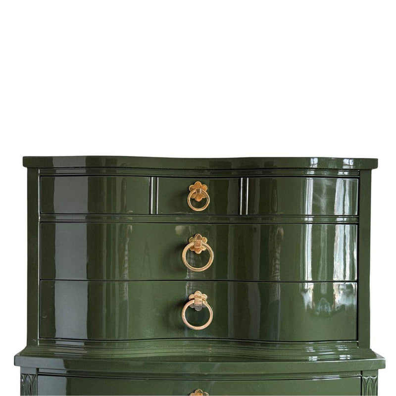 Dressers Olive Green Tallboy - Ready To Ship The Resplendent Crow