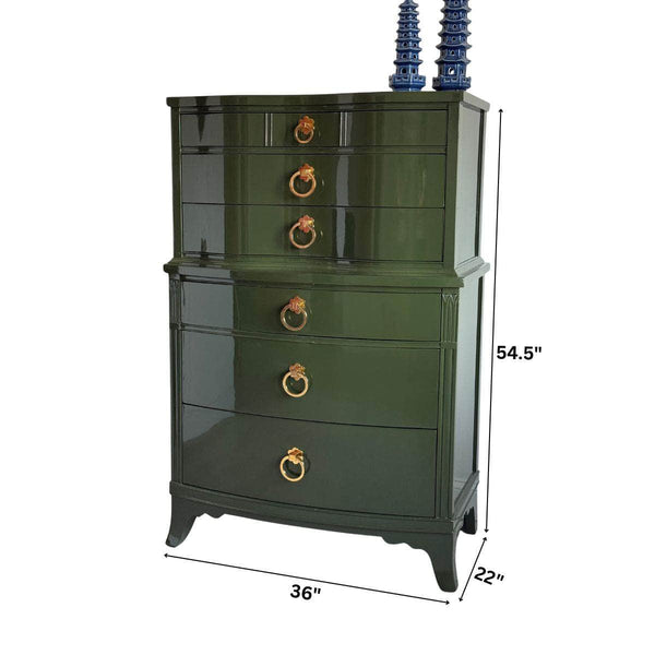 Dressers Olive Green Tallboy - Ready To Ship The Resplendent Crow