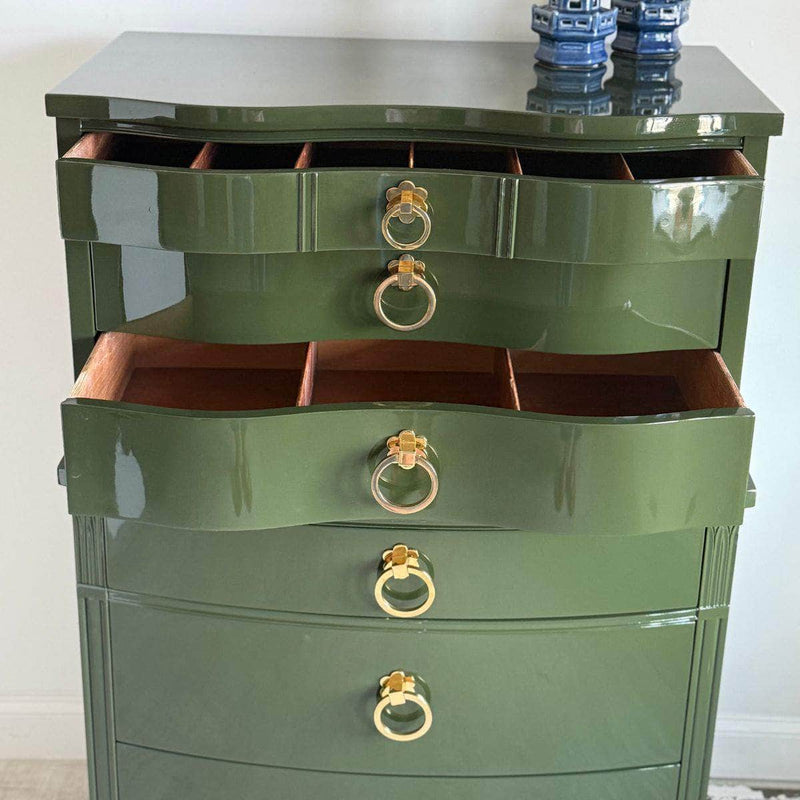 Dressers Olive Green Tallboy - Ready To Ship The Resplendent Crow