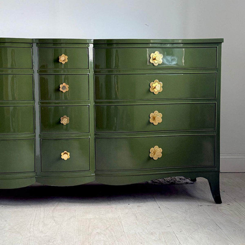 Dressers RWay 12-Drawer Dresser in Olive Green - Ready To Ship The Resplendent Crow